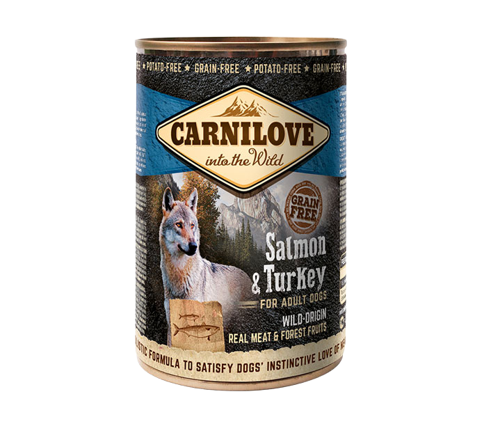 Carnilove Wild Meat, łosoś i indyk, 400g Pełnowartościowa karma dla dorosłych psów