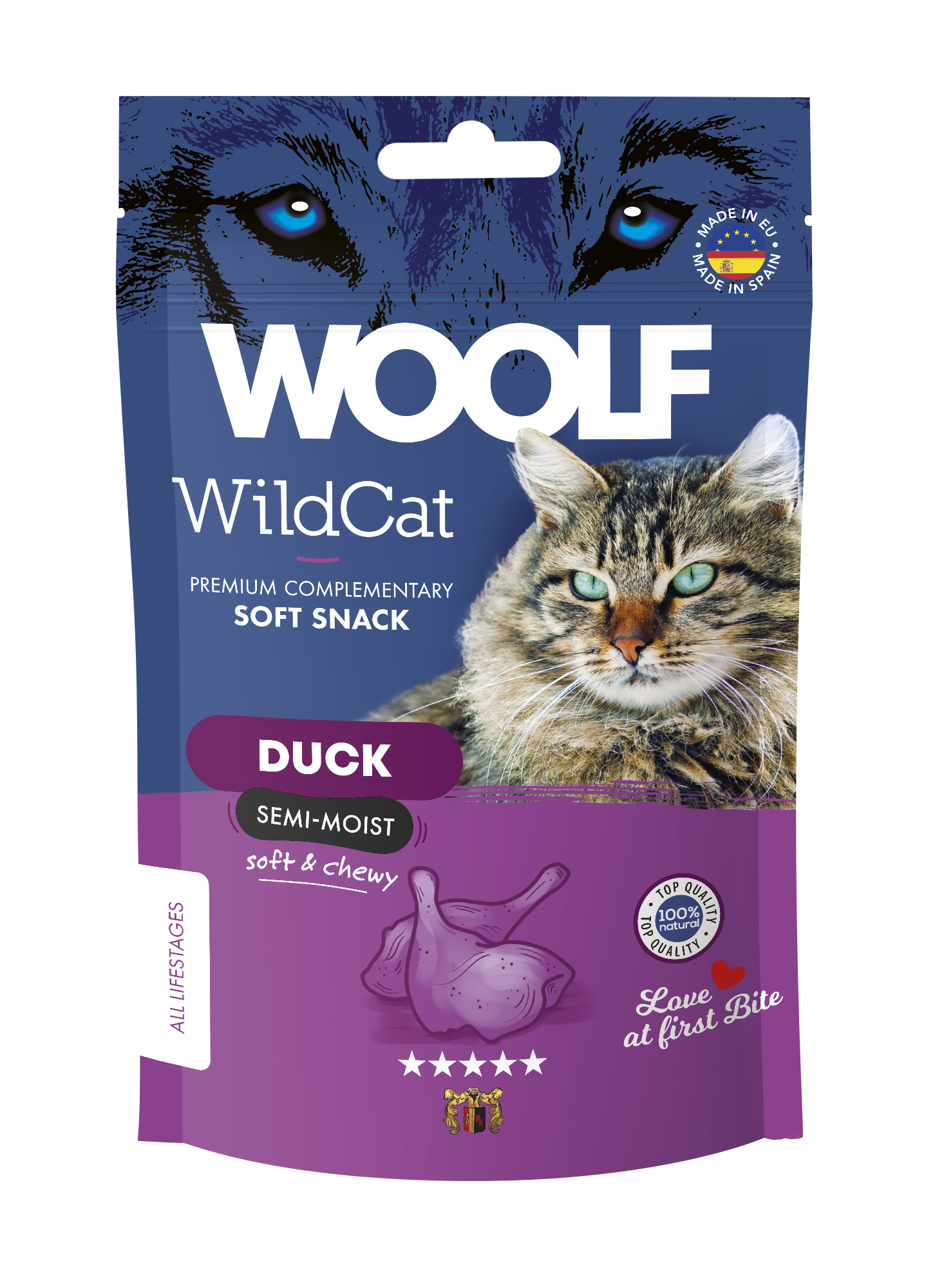 Woolf WildCat Soft Snack Duck 50g