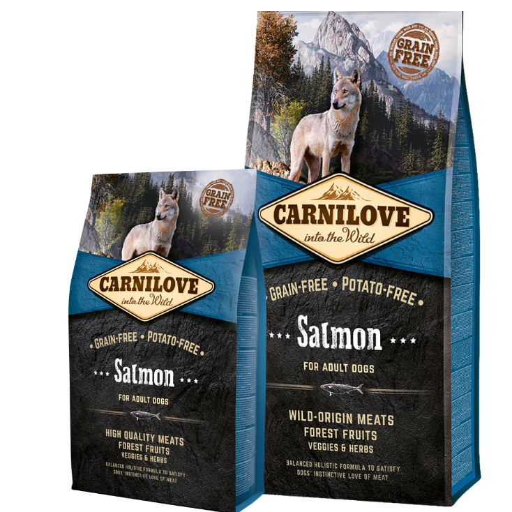 Promocja: 12kg + 4kg Carnilove Dog Adult Salmon w atrakcyjnej cenie