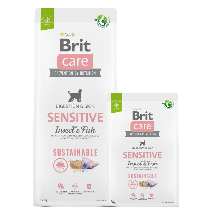 Promocja: 12kg + 3kg Brit Care Dog Sustainable Sensitive Insect & Fish w atrakcyjnej cenie