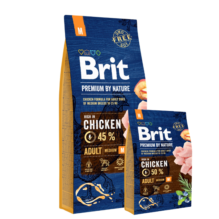 Promocja: 15kg + 3kg Brit Premium by Nature Dog Adult M w atrakcyjnej cenie