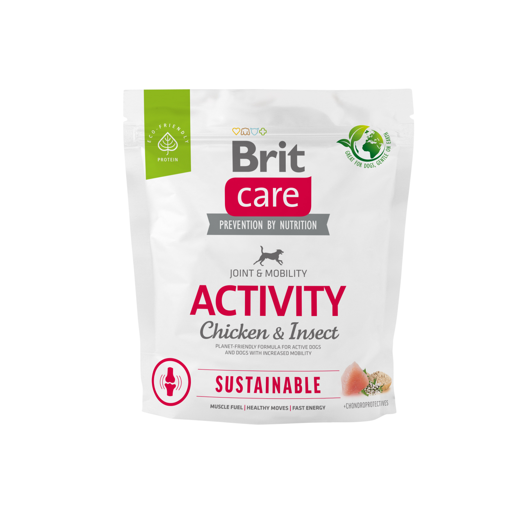 Brit Care Dog Sustainable Activity, kurczak i owady, 1 kg Pełnoporcjowa karma dla aktywnych dorosłych psów