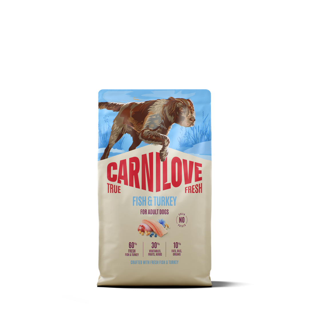 CARNILOVE TRUE FRESH Dog Dry Fish & Turkey for Adult All Breeds 4kg