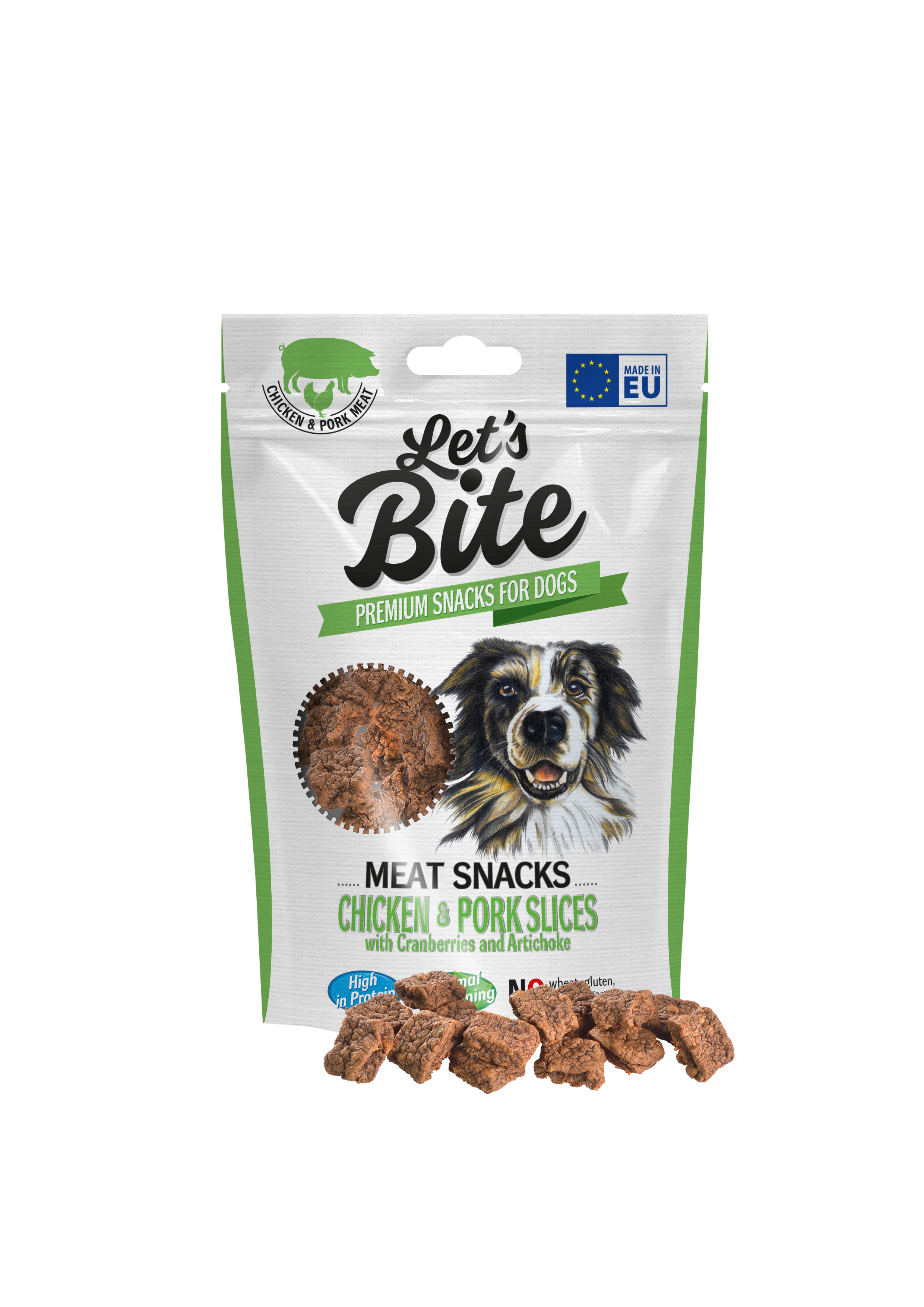 Let's Bite Meat Snacks Chicken & Pork 80 g