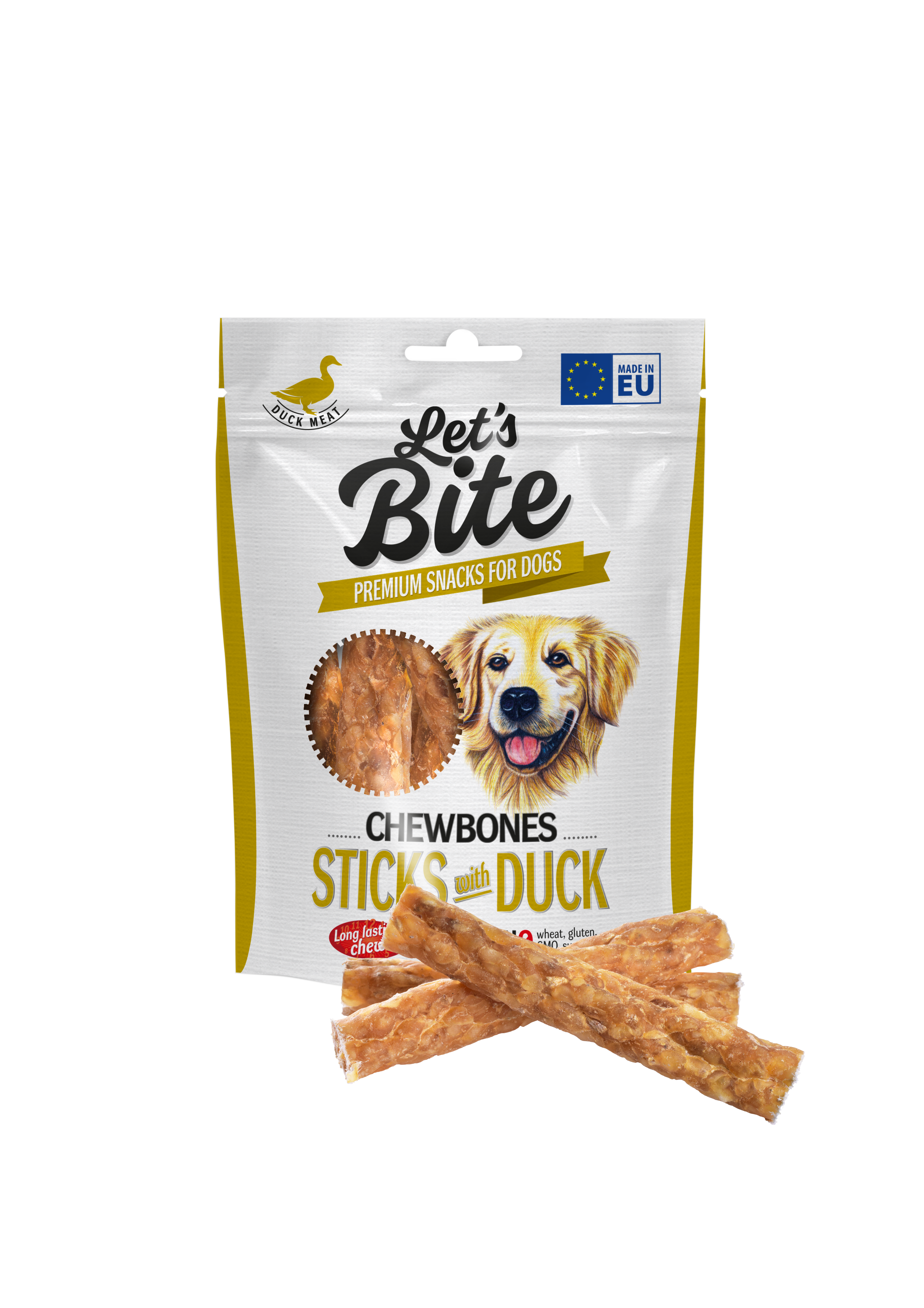 Let's Bite Chewbones With Duck 120 g