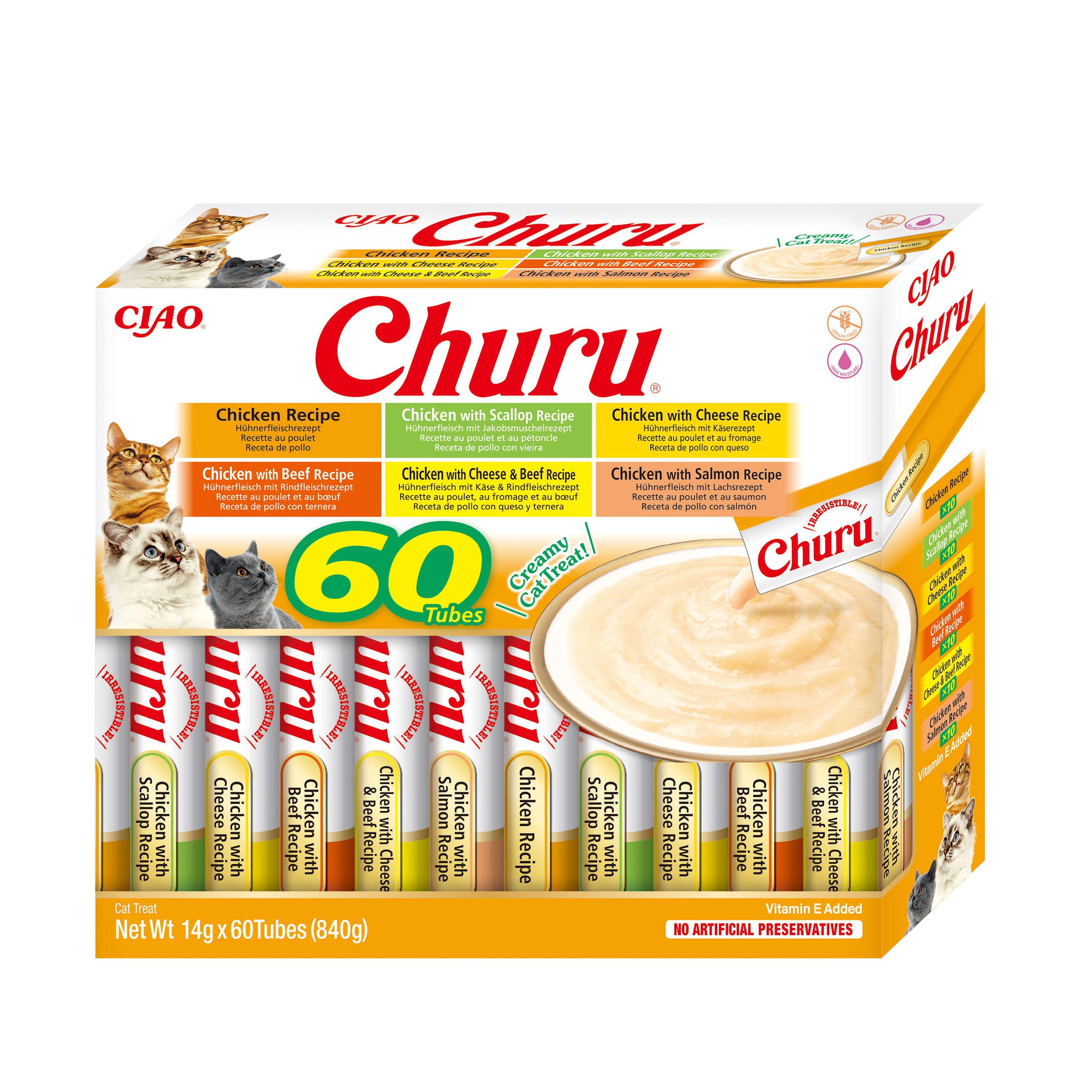 Inaba Cat Churu Chicken Variety 60x14g