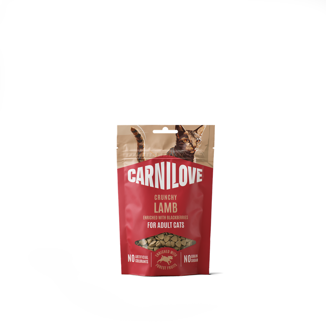 CARNILOVE Cat CRUNCHY Snack Lamb enriched with Blackberries 50g