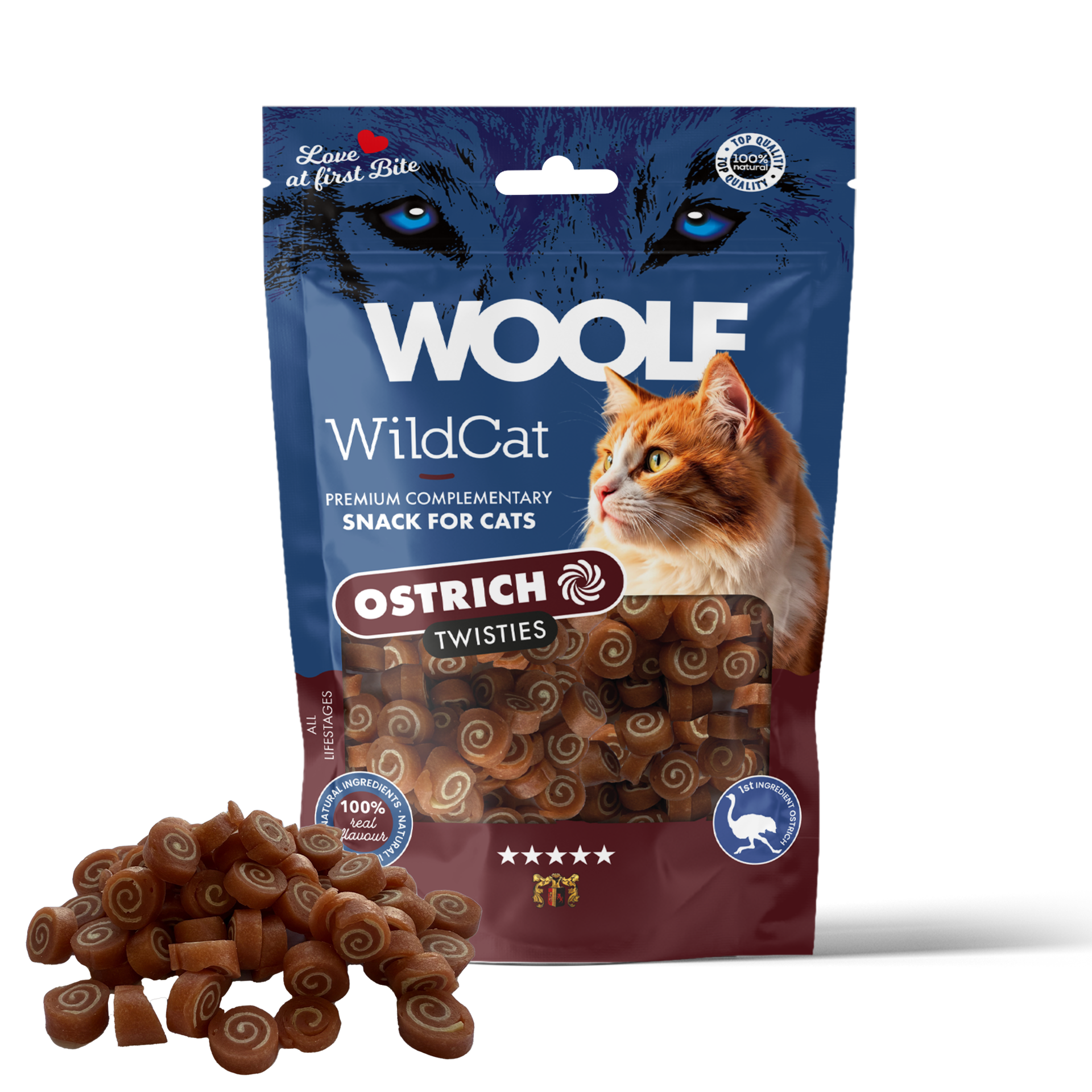 Woolf WildCat Ostrich Twisties 50g