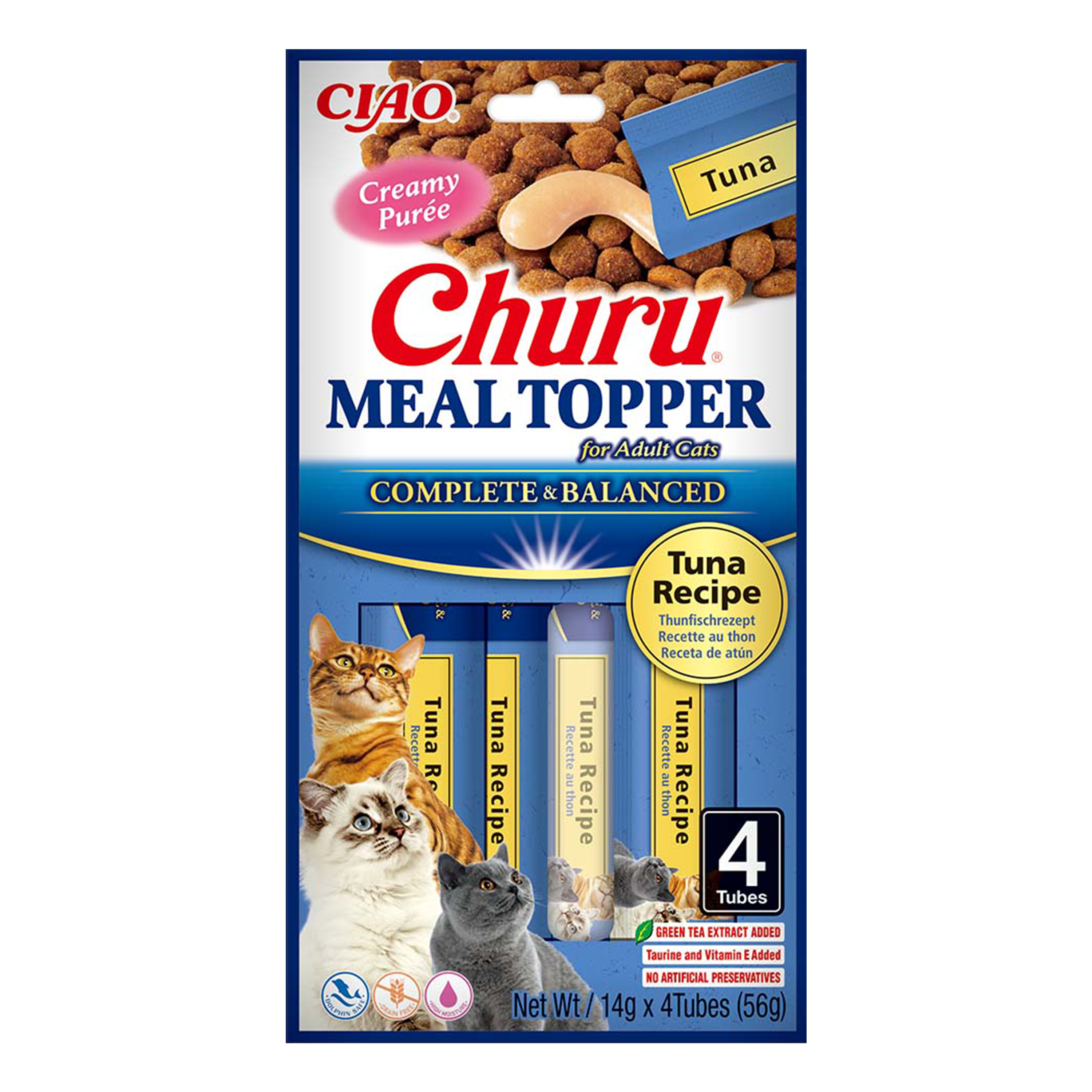 Inaba Cat Meal Topper Tuna Recipe 4x14g (56g)