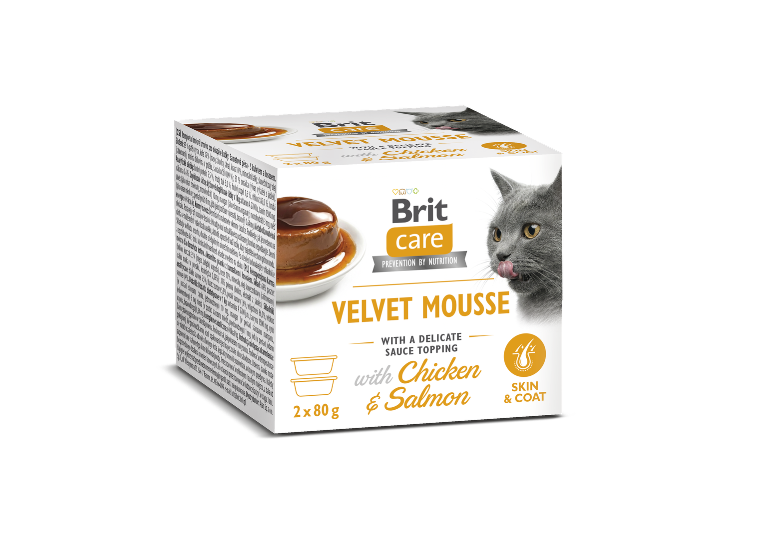 Brit Care Cat Velvet Mousse Chicken & Salmon 2x80g