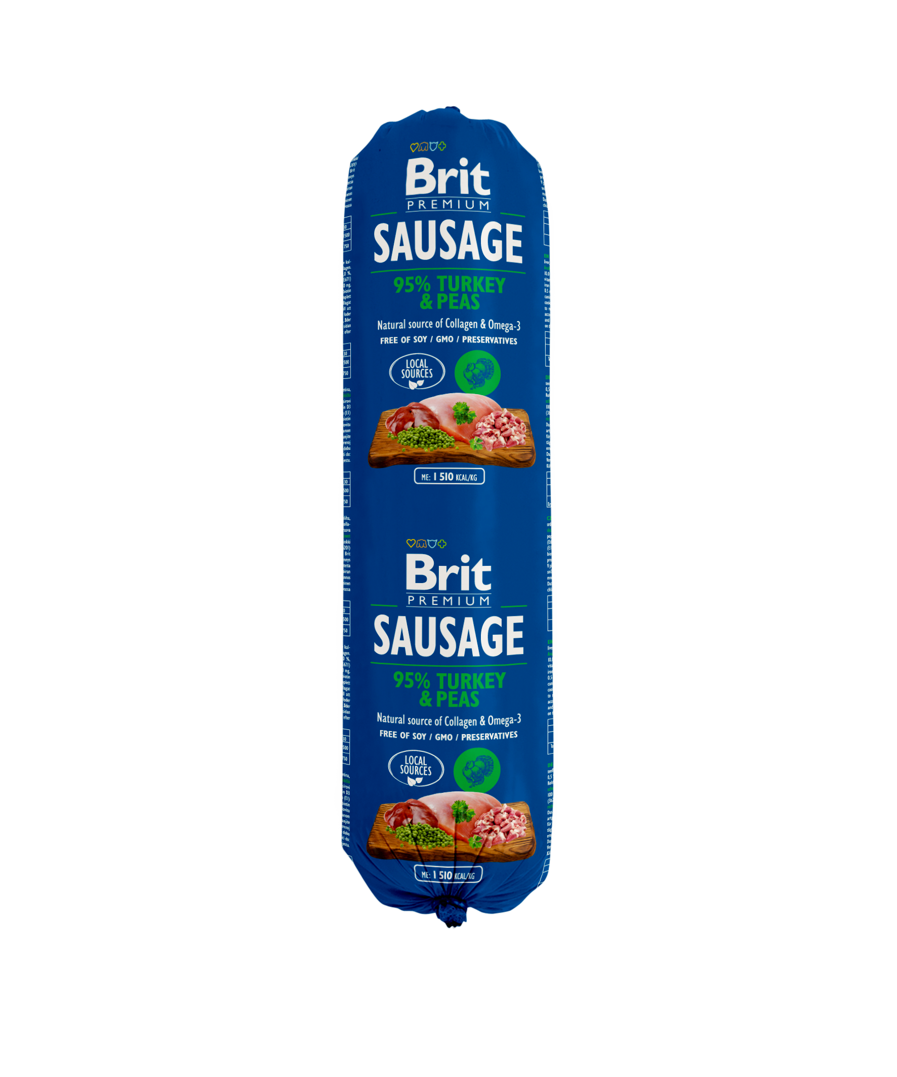 Promocja: 10 szt + 2 szt Brit Premium by Nature Dog Adult Sausage Turkey & Peas