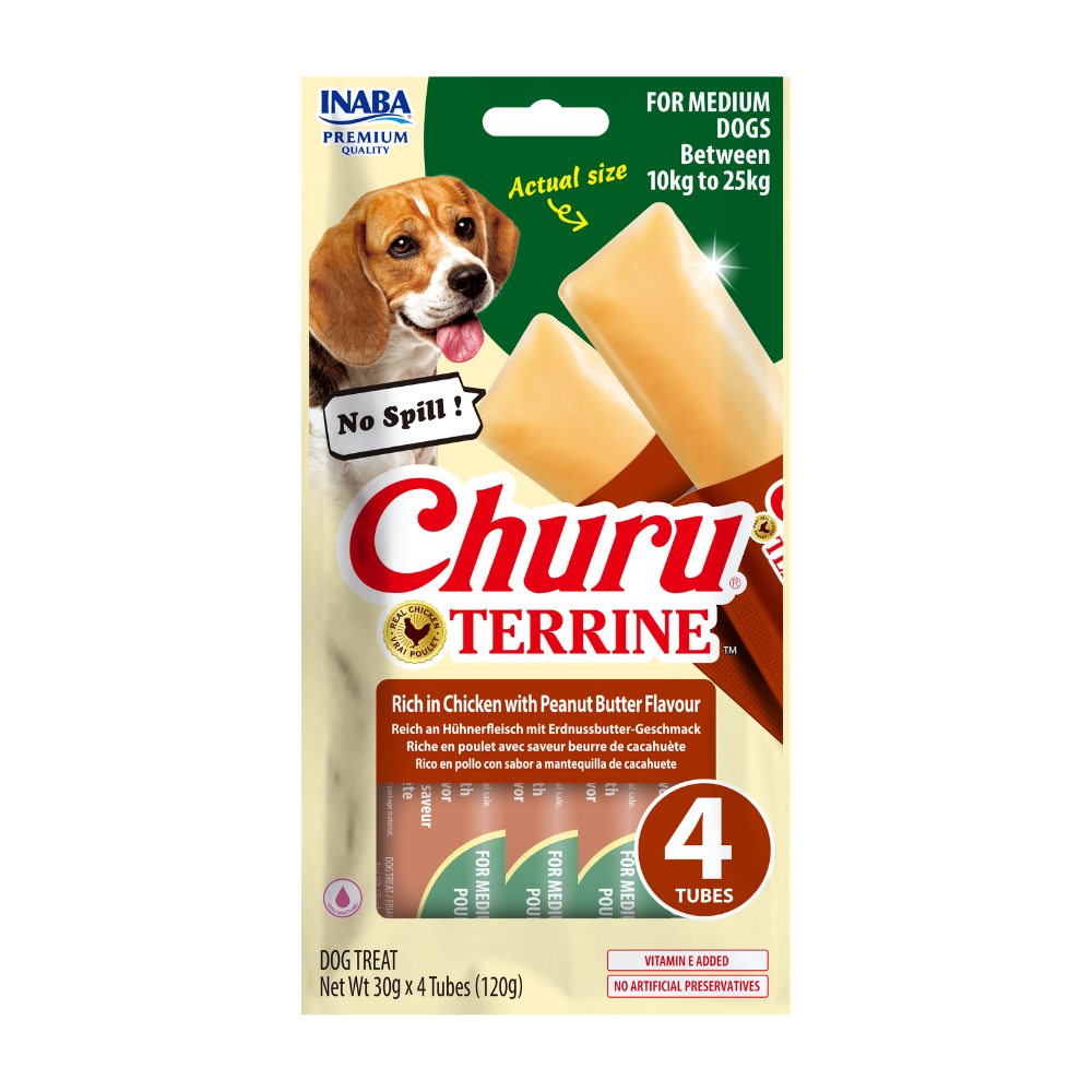 Inaba Churu Terrine Chicken & Peanut Butter Recipe 4x30g (120g)