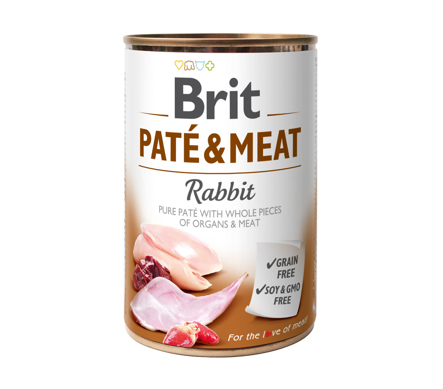 Brit Paté & Meat, królik, 400 g Pełnowartościowa karma mokra dla psów