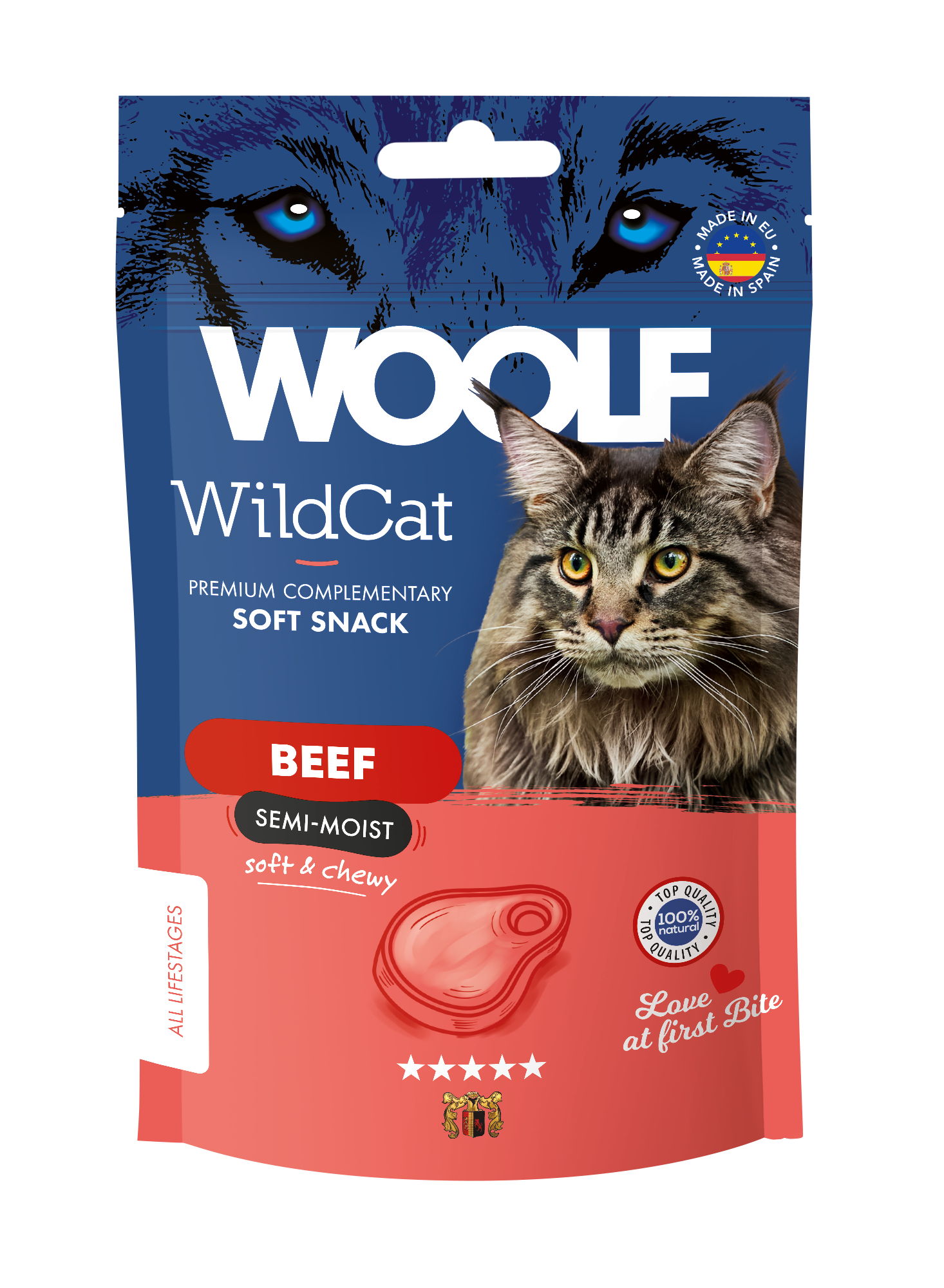 Woolf WildCat Soft Snack Beef 50g