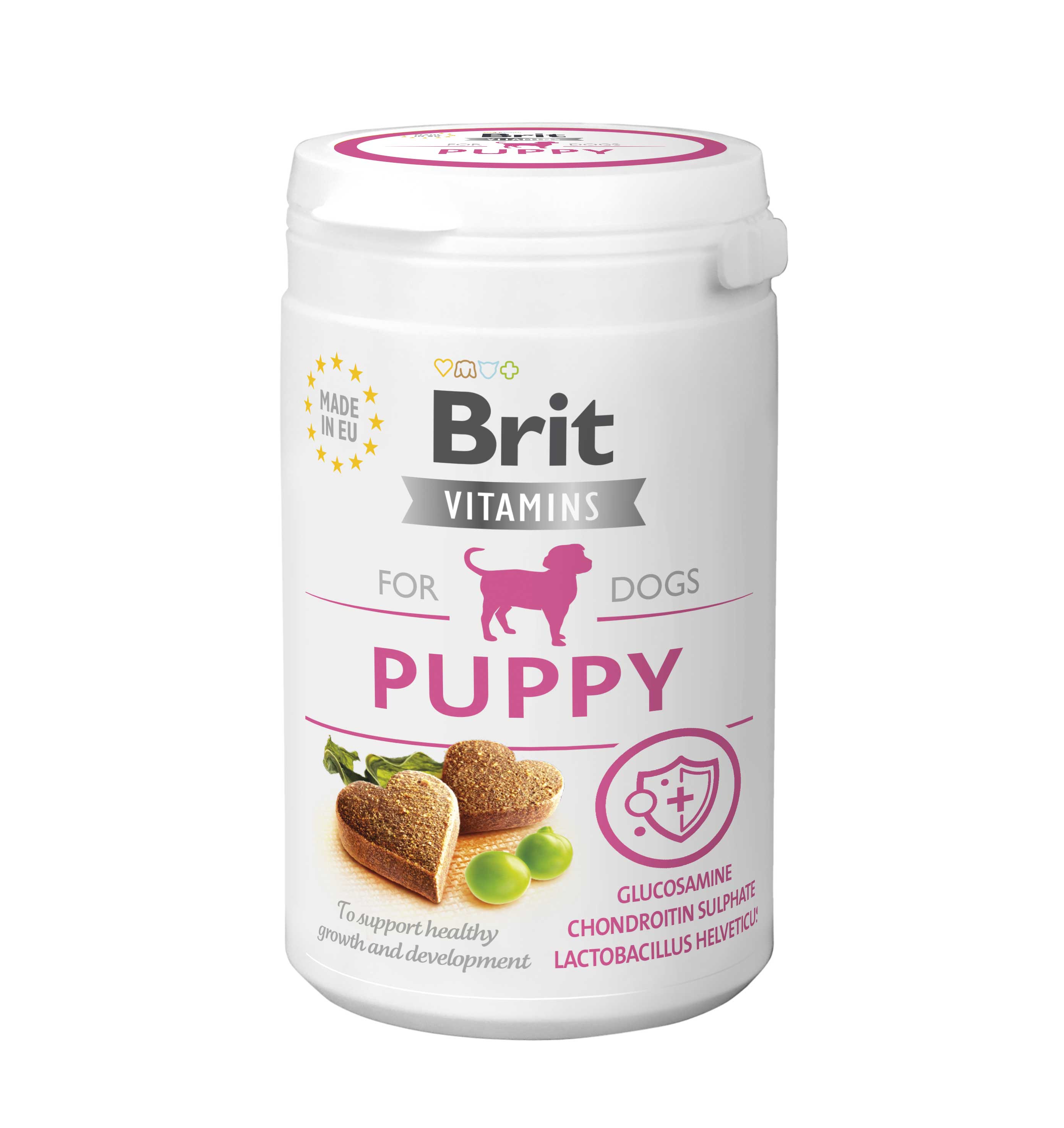 Brit Vitamins Dog Puppy, 150 g Uzupełniająca karma dla szczeniąt wspierająca rozwój