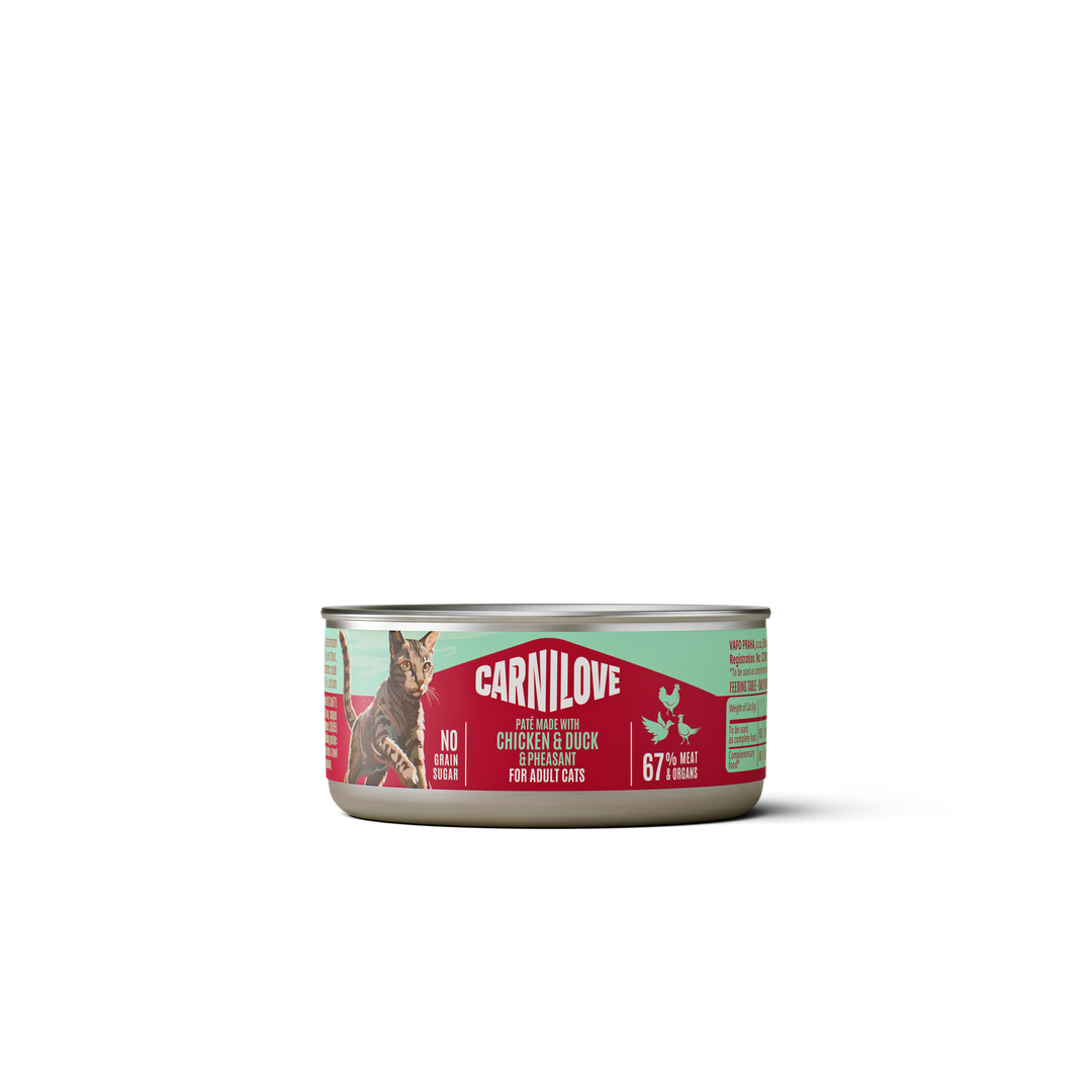 CARNILOVE Cat CAN Paté Made with Chicken, Duck & Pheasant 100g