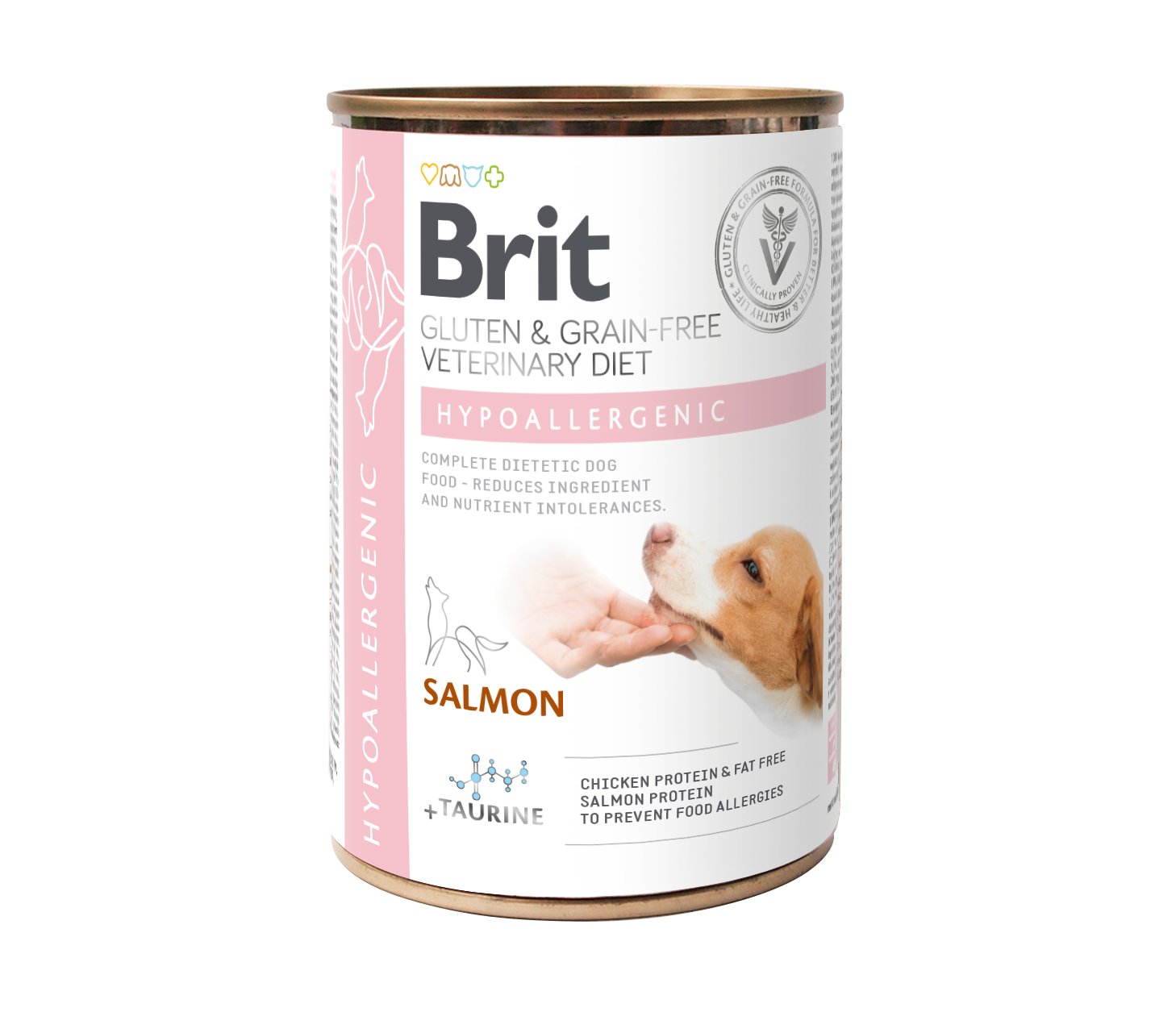 Brit Veterinary Diet Dog Hypoallergenic, łosoś, 400g Dietetyczna karma pełnoporcjowa dla psów z nietolerancją pokarmową