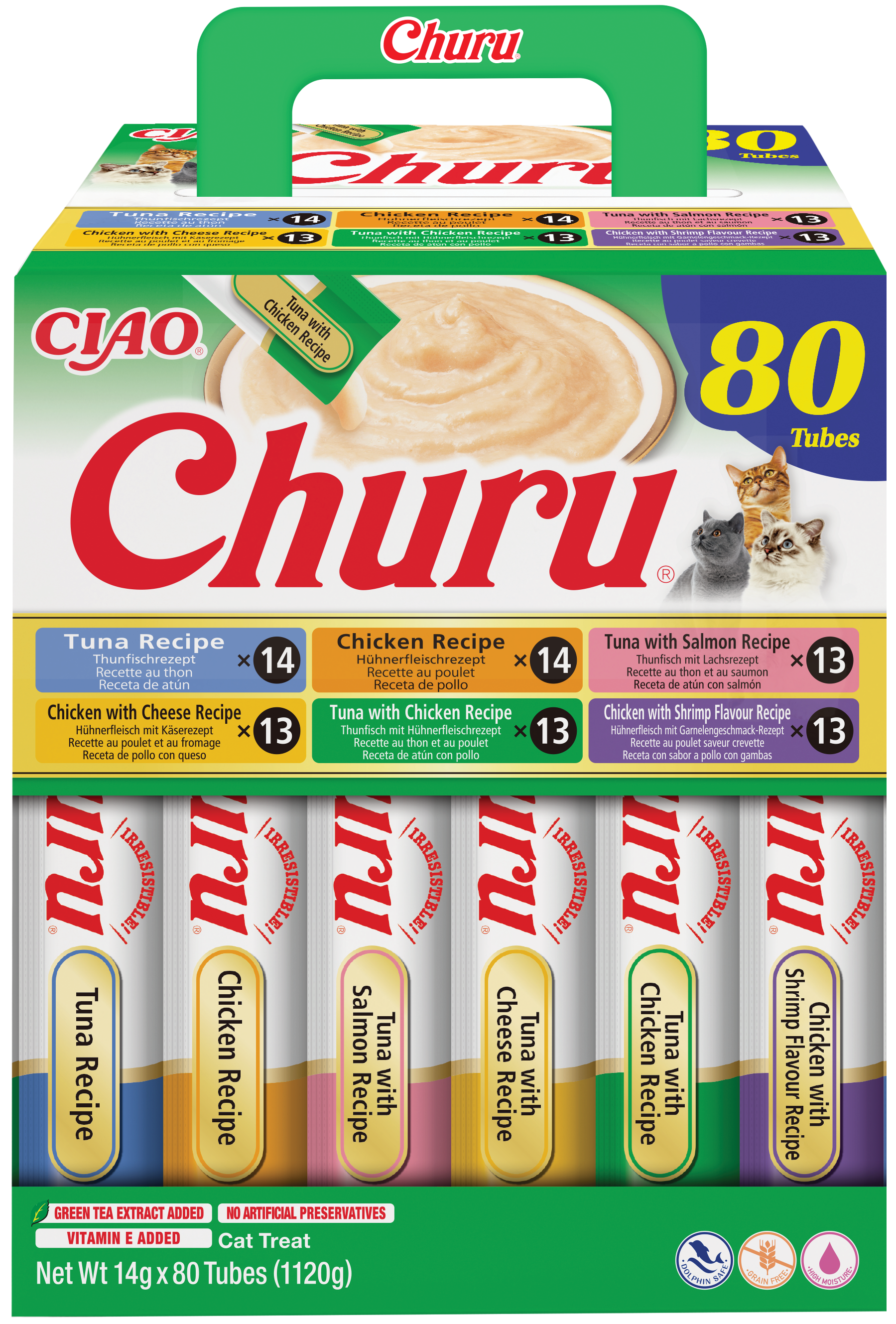 INABA Churu 80P Chicken & Tuna Recipe (80x14g)