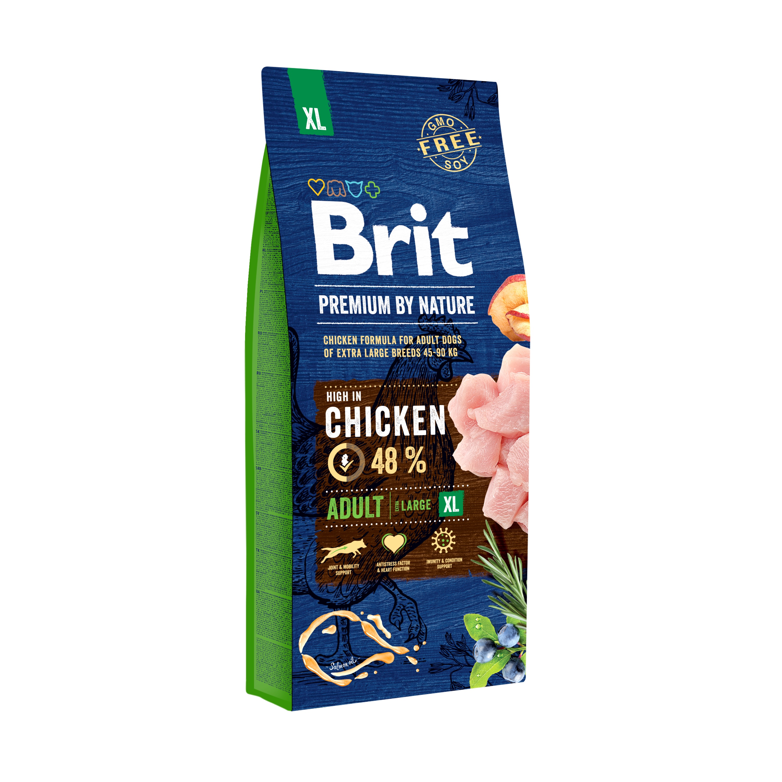 Brit Premium by Nature Adult Extra Large Breed, kurczak, 15 kg Pełnoporcjowa karma sucha dla dorosłych psów ras olbrzymich