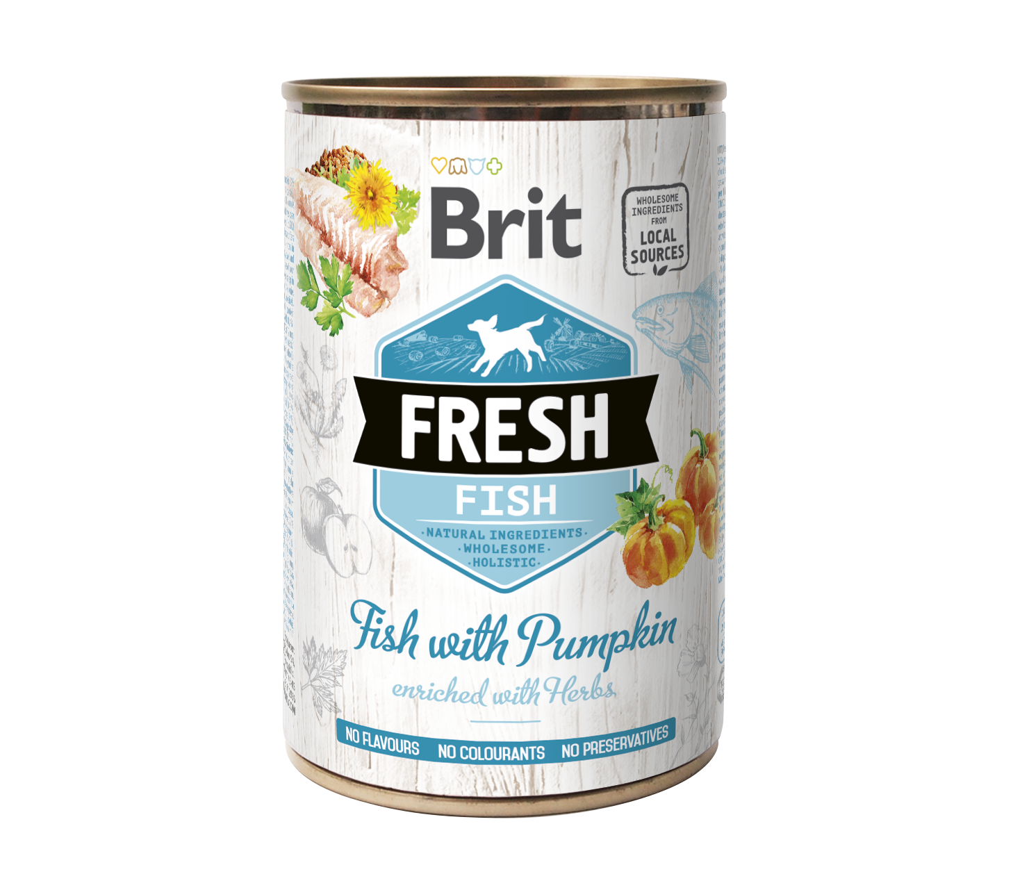 Brit Fresh, ryba z dynią, 400 g Pełnoporcjowa karma dla psów