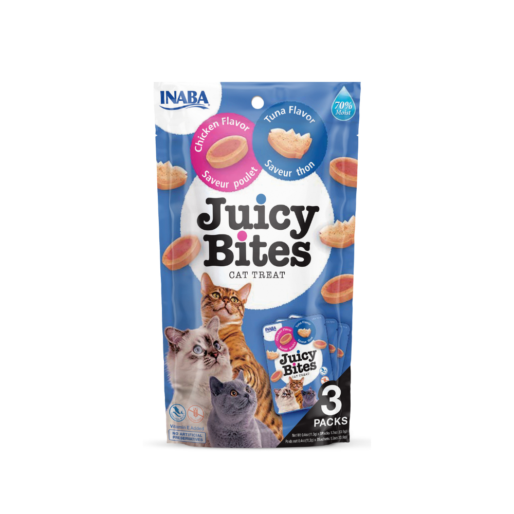 Inaba Cat Juicy Bites Chicken/Tuna Flavour 3x11,3g