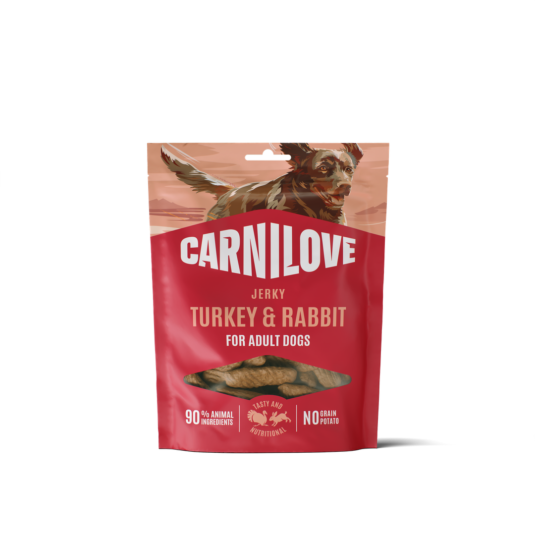 CARNILOVE Dog JERKY Turkey & Rabbit 100g