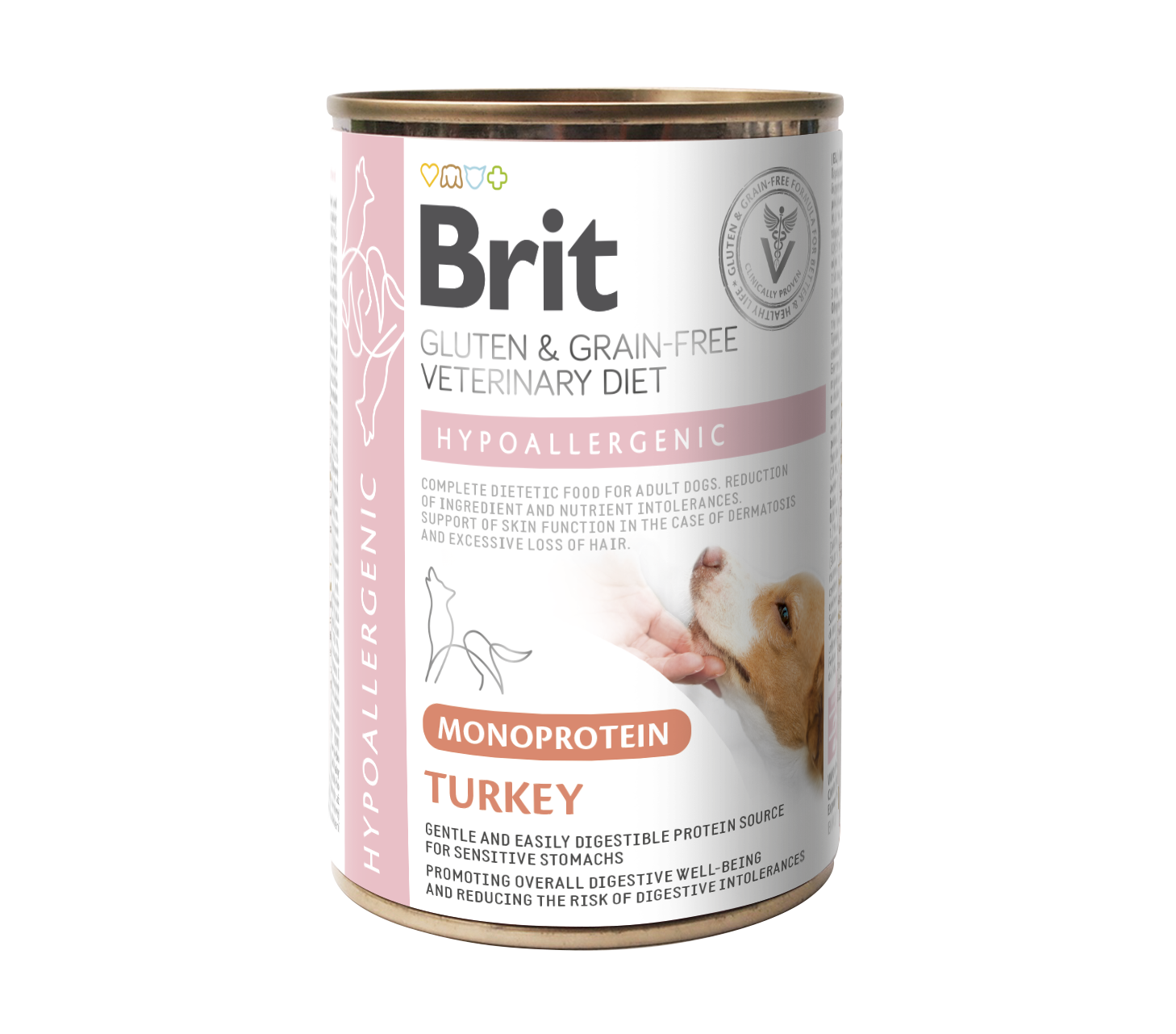 Brit Veterinary Diets Hypoallergenic, indyk, 400 g Weterynaryjna karma hipoalergiczna dla dorosłych psów w ekonomicznym zestawie