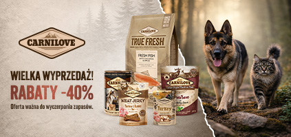 Wielka wyprzedaż Carnilove -40% na wszystko! Oferta ważna do wyczerpania zapas&oacute;w