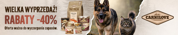 Wielka wyprzedaż Carnilove -40% na wszystko! Oferta ważna do wyczerpania zapas&oacute;w