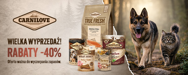 Wielka wyprzedaż Carnilove -40% na wszystko! Oferta ważna do wyczerpania zapas&oacute;w