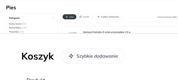 Szybkie dodawanie produktów po SKU