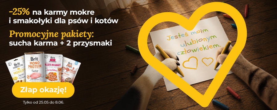 Promocje na dzień psiecka i kociecka. Pakiety promocyjne oraz -25% na karmy mokre i smakołyki. Złap okazję!