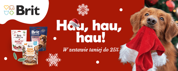 Baner informacyjny o promocjach. Kliknij, aby przekierować. Hau! hau! hau! W zestawie taniej do 25%